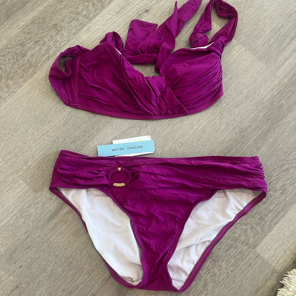 ANTONIO MELANI Magenta Bikini Set